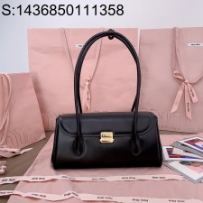 [JHL] 미우미우 레더 숄더백 5BD265 28*15*11cm 블랙