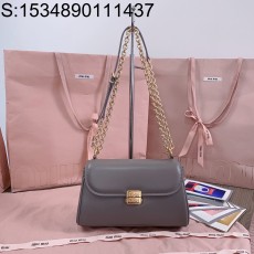 [JHL] 미우미우 레더 숄더백 24*13.5*9cm 5BD266 그레이