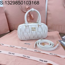 [JHL] 미우미우 아르카디 마테라쎄 나파 가죽 미니 백 19*10*5cm 5BP088 화이트