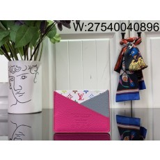 [88factory] 루이비통 LV x TM 크리스크로스 카드지갑 M14091 10*7*0.3cm 레드