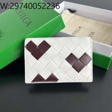 징 팩토리 보테가베네타 인트레치아토 명함 케이스 하트 화이트 667141 11*7.5*2.5cm
