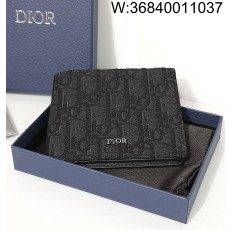 [JHL] 디올 오블리크 반지갑 11.5*9.5cm 블루 2OBBH027YSE-H05E Dior