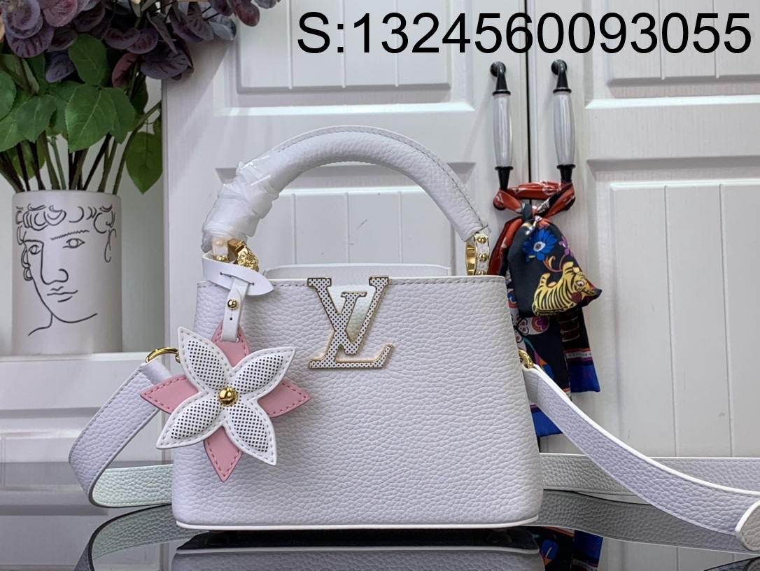 [88factory] 루이비통 프라워 카퓌신 미니 M21416 13.6*8*21cm 화이트 LOUIS VUITTON