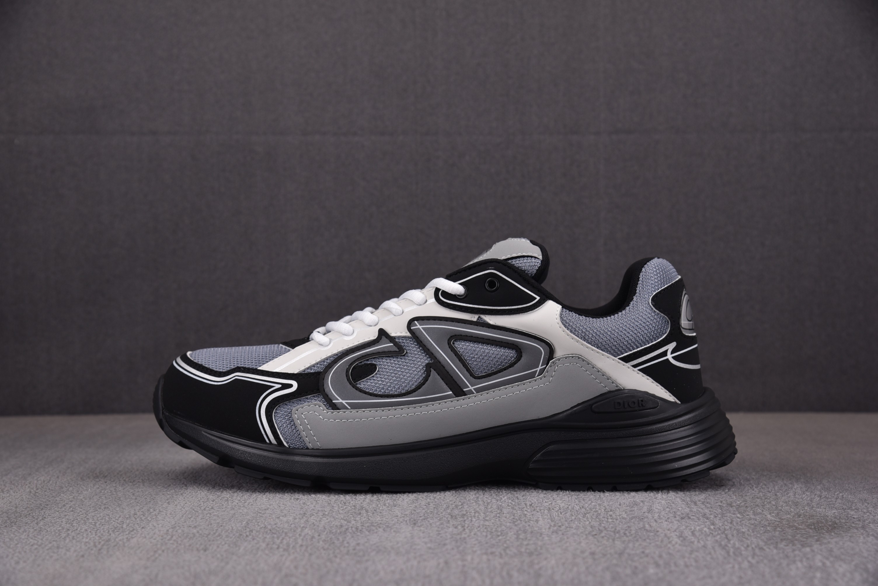 【BQ】Dior B30 MICROFIBER MESH 灰黑