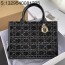 [JHL] 디올 미디엄 디올 북 토트백 블랙 트위드 36*27.5*16.5cm M1324OTKV_M911