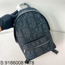 [JHL] 디올 맥시 오블리크 자카드 라이더 백팩 블랙 16*24*10cm