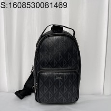 [JHL] 디올 미니 라이더 백팩 CD 다이아몬드 캔버스 블랙 21*32*10cm
