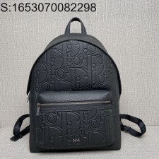 [JHL] 디올 라이더 2.0 백팩 디올 그래비티 레더 그레인드 카프스킨 블랙 29*40*17cm