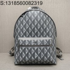 [JHL] 디올 라이더 백팩 디올 그레이 CD 다이아몬드 캔버스 스무스 카프스킨 30*42*15cm