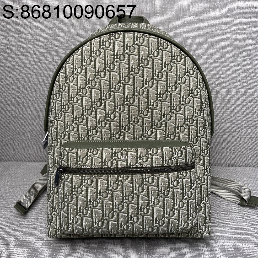 [JHL] 디올 라이더 백팩 디올 오블리크 자카드 그린 30*42*15cm