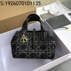 [JHL] 디올 스몰 뚜주흐 백 트위드 M2822 23*14*12cm 블랙