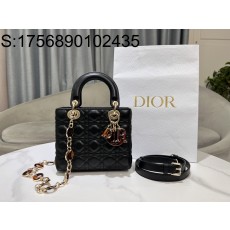 [JHL] 디올 스몰 레이디백 대모 모노그램 M0531 블랙 20*17*8cm