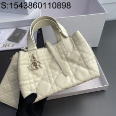 [JHL] 디올 스몰 뚜주흐 버티컬 토트백 매크로까나쥬 화이트 M2822 23*14*12cm