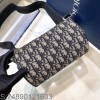 [JHL] 디올 롤러 백 지퍼 오블리크 블루 21*12.5*12.5cm