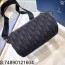 [JHL] 디올 롤러 백 지퍼 오블리크 블랙 21*12.5*12.5cm