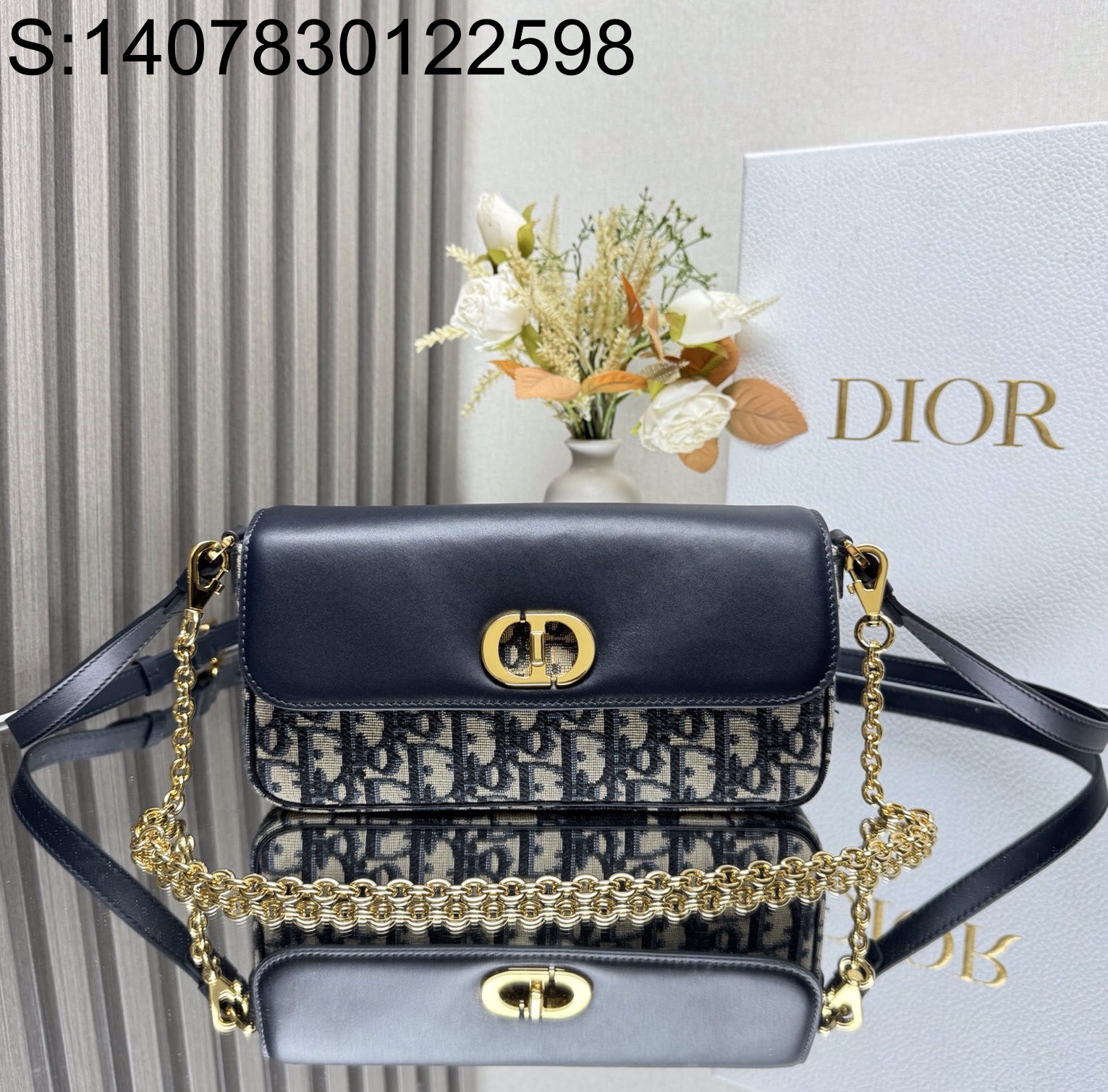 [JHL] 디올 몽테뉴 애비뉴 이스트 웨스트 더블 캐리백 22*10*6cm Dior