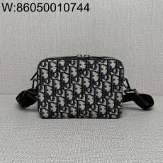 [JHL] 디올 숄더 스트랩 파우치 블랙 디올 오블리크 자카드 17*12.5*5cm 블루