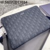 [JHL] 디올 파우치 블랙 오블리크 자카드 30*20cm 2OBCA251YSE-H03E
