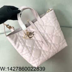 [JHL] 디올 미디엄 뚜주흐 버티컬 토트백 매크로까나쥬 핑크 23*24*16cm