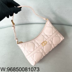 [JHL] 디올 미스 카로 미니 호보 숄더백 매크로까나쥬 쉽스킨 파우더 핑크 24*14*6.5cm