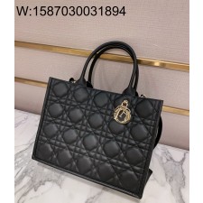 [엔젤] 디올 미디엄 디올 북 토트 매크로까나쥬 36.5*28*16.5cm 블랙