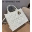 [엔젤] 디올 스몰 디올 북 토트 매크로까나쥬 26.5*22*14cm 화이트