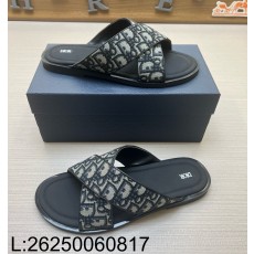 [AN3] 디올 알리아스 샌들 슬리퍼 베이지 블랙 디올 오블리크 자카드