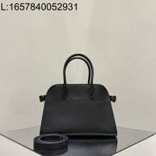 [켄달공장] 더 로우 마고 10 레더 백 블랙 골드 25.5*18*19cm