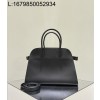 [켄달공장] 더 로우 마고 12 레더 백 블랙 골드 30.5*23*19cm