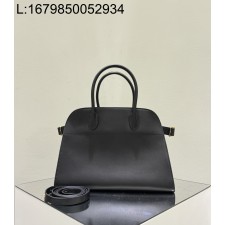 [켄달공장] 더 로우 마고 12 레더 백 블랙 골드 30.5*23*19cm