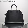 [켄달공장] 더 로우 마고 15 레더 백 블랙 실버 38*28*23cm