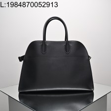 [켄달공장] 더 로우 마고 15 레더 백 블랙 실버 38*28*23cm