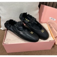 (IU공장) 미우미우 25ss 루슈 나파 발레리나 로퍼(3color)