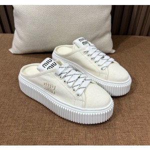 (IU공장) 미우미우 데님 스니커즈 뮬(2color)