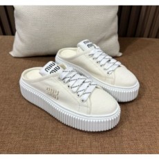 (IU공장) 미우미우 데님 스니커즈 뮬(2color)