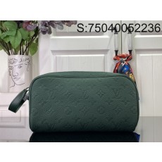 [88factory] 루이비통 돕키트 클러치백 M24442 28*15*16.5cm 흑녹색 LOUIS VUITTON
