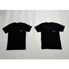 [꼬셀러] Chrome Hearts 크롬 하츠 블랙 롤스크롤 3D 입체 프린트 코튼 반팔티