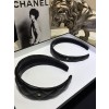 Chanel 샤넬 25B CC 퀼팅 램스킨 와이드 헤어클립 블랙 (와이드, 슬림)