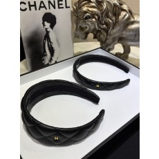 Chanel 샤넬 25B CC 퀼팅 램스킨 와이드 헤어클립 블랙 (와이드, 슬림)