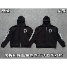 [화가셀러] Chrome Hearts 크롬하츠 와플 안감 집업 후드 925실버