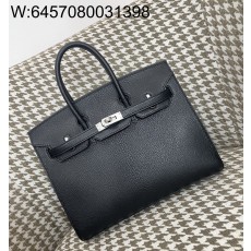 [장인의집,심안공장] 에르메스 버킨 25 블랙 은장 산양가죽