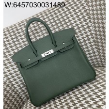 [장인의집,심안공장] 에르메스 버킨 25 초록색 은장 epsom